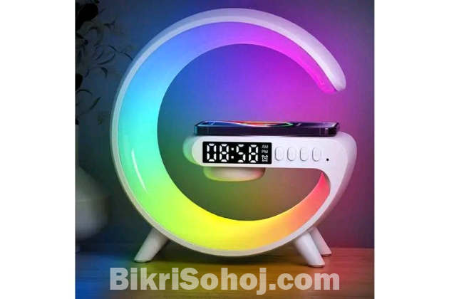 Smart Table Lamp with Wireless Charger, smart clock